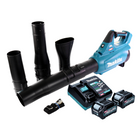Makita UB 001 GD201 Soplador de batería Soplador de hojas 40 V máx. sin escobillas + 2x batería 2,5 Ah + cargador
