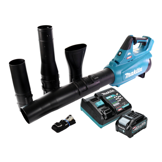 Makita UB 001 GM101 Souffleur de feuilles à batterie 40 V max. Brushless + 1x batterie 4,0 Ah + chargeur