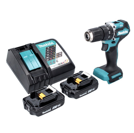 Makita DHP 487 RA Perceuse-visseuse à percussion sans fil 18 V 40 Nm Brushless + 2x Batteries 2,0 Ah + Chargeur