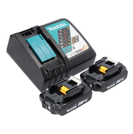 Makita Power Source Kit 18 V with 2x BL 1820 B battery 2.0 Ah ( 2x 197254-9 ) + DC 18 RC charger ( 195584-2 )