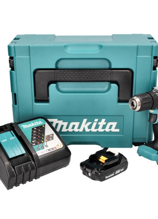 Makita DHP 487 RA1J trapano a percussione a batteria 18 V 40 Nm brushless + 1x batteria ricaricabile 2,0 Ah + caricabatterie + Makpac