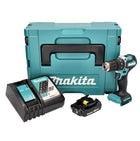 Makita DHP 487 RA1J cordless impact drill 18 V 40 Nm brushless + 1x rechargeable battery 2.0 Ah + charger + Makpac