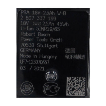 Bosch Starter Set 18 V avec 2x Batterie PBA 2,5 Ah + Chargeur AL 1830 CV (1600A011LD) Home & Garden System POWER FOR ALL