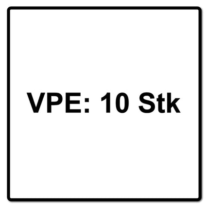 Metabo Disque à lamelles, P 60 125 mm 22,23 mm (10 x 623148000) pour meuleuse d'angle
