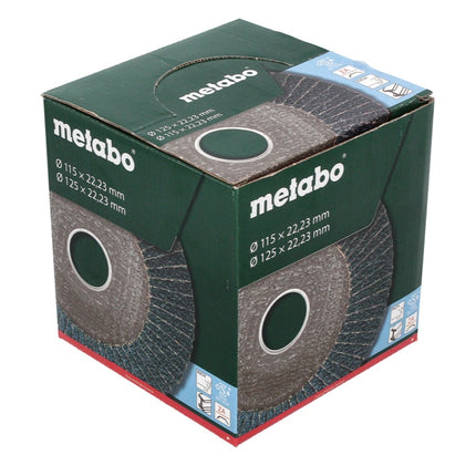 Metabo Disque à lamelles, P 60 125 mm 22,23 mm (10 x 623148000) pour meuleuse d'angle