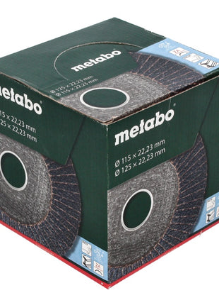 Metabo Disco abrasivo lamellare P 80 125 mm 22,23 mm ( 10 x 623149000 ) - per smerigliatrici angolari