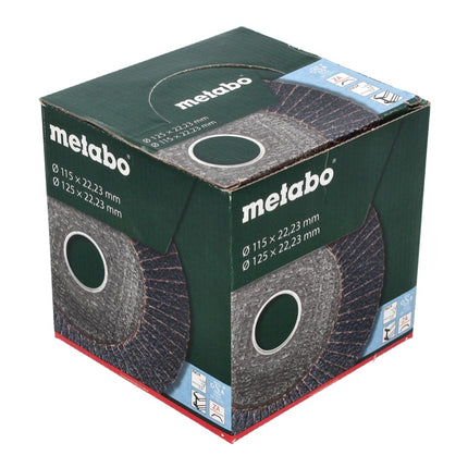 Metabo Disque à lamelles P 80 125 mm 22,23 mm (10 x 623149000) pour meuleuse d'angle