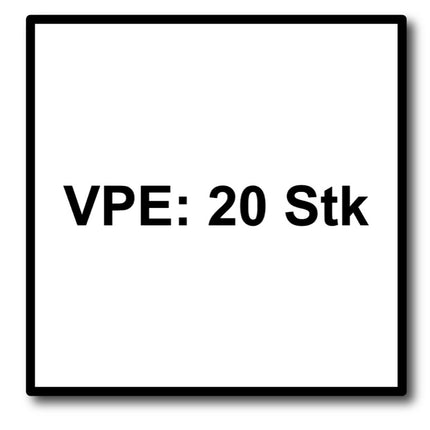 Metabo Plateau abrasif à lamelles P 40 - 125 mm - 22,23 mm pour meuleuses d'angle (20 x 623147000)