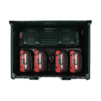 Metabo 18 V LiHD Basis Set + 4x Akku 5,5 Ah + ASC 145 DUO Ladegerät + metaBOX