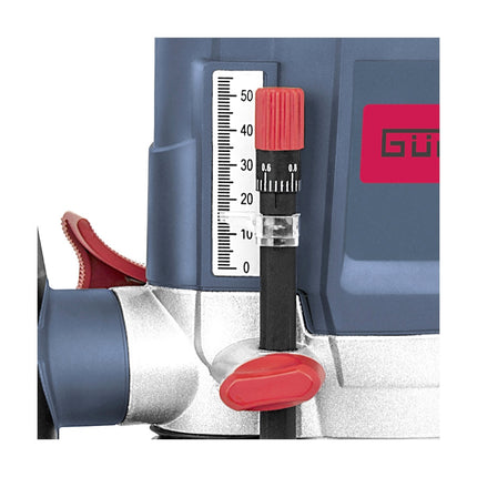 Güde OF 1200 E Fresatrice verticale 1200 W corsa 55 mm + Set di 6 frese ( 58117 )