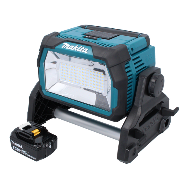Makita DML 809 F1 Proyector LED inalámbrico para la construcción 18 V 10000 lm + 1x batería recargable 3,0 Ah - sin cargador
