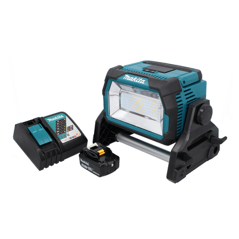 Makita DML 809 RM1 Akumulatorowy reflektor budowlany LED 18 V 10000 lm + 1x akumulator 4,0 Ah + ładowarka