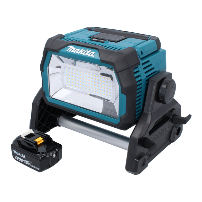 Makita DML 809 T1 Proyector LED inalámbrico para la construcción 18 V 10000 lm + 1x batería recargable 5,0 Ah - sin cargador