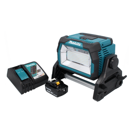 Makita DML 809 RT1 Cordless LED construction spotlight 18 V 10000 lm + 1x rechargeable battery 5.0 Ah + charger