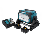 Makita DML 809 RG Cordless LED construction spotlight 18 V 10000 lm + 2x rechargeable battery 6.0 Ah + charger