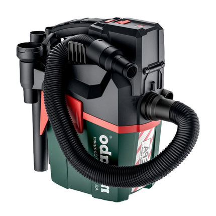 Metabo AS 18 HEPA PC Aspirador de batería compacto 18 V 6 l (602029850) Aspirador en seco y húmedo solo con función de soplado - sin batería, sin cargador