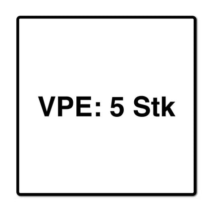 Metabo 5x bolsas de filtro de fieltro 6 L (630164000) para AS 18 L PC Compact / AS 18 HEPA PC Compact