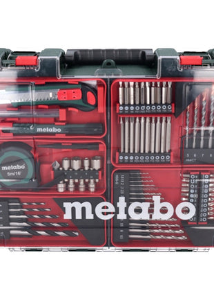 Metabo SB 18 Trapano avvitatore con percussione a batteria 18V 48 Nm ( 602245880 ) + 2x Batterie 2,0 Ah + Caricabatterie + Se di 88 punte per foratura + Valigetta