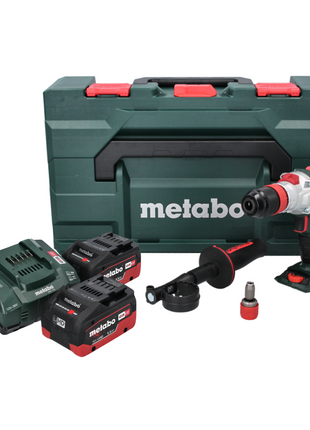 Metabo SB 18 LTX BL Q I Trapano avvitatore con percussione a batteria 18V 130 Nm ( 602361660 ) + 2x Batterie 5,5 Ah + Caricatore + Valigetta metaBOX