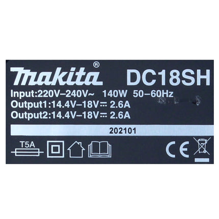 Zestaw Makita Power Source Kit 18 V z akumulatorem 2x BL 1830 B 3,0 Ah ( 197599-5 ) + podwójna ładowarka DC 18 SH ( 199687-4 )