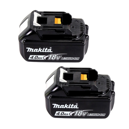 Makita Power Source Kit 18 V with 2x BL 1840 B 4.0 Ah battery ( 197265-4 ) + DC 18 SH double charger ( 199687-4 ) + Makpac