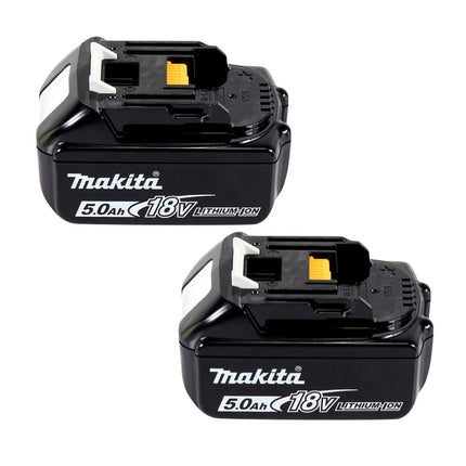 Makita Power Source Kit 18 V con 2x batería BL 1850 B 5.0 Ah ( 197280-8 ) + cargador doble DC 18 SH ( 199687-4 )