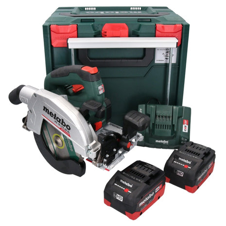 Metabo KS 18 LTX 66 BL Akumulatorowa pilarka tarczowa 18 V 165 mm ( 611866660 ) + 2x akumulator 5,5 Ah + ładowarka + metaBOX