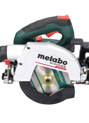 Scie circulaire sur batterie Metabo KS 18 LTX 66 BL 18 V 165 mm + 1x batterie 10,0 Ah + metaBOX - sans chargeur