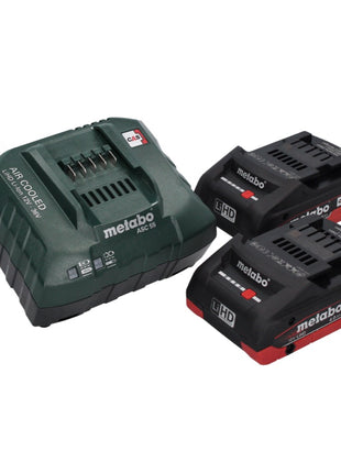 Metabo KS 18 LTX 66 BL Scie circulaire portative sans fil 18 V 165 mm + 2x batterie 4,0 Ah + chargeur + rail + metaBOX