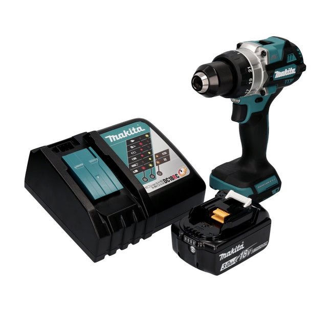 Taladro atornillador a batería Makita DDF 486 RF1 18 V 130 Nm sin escobillas + 1x batería recargable 3,0 Ah + cargador