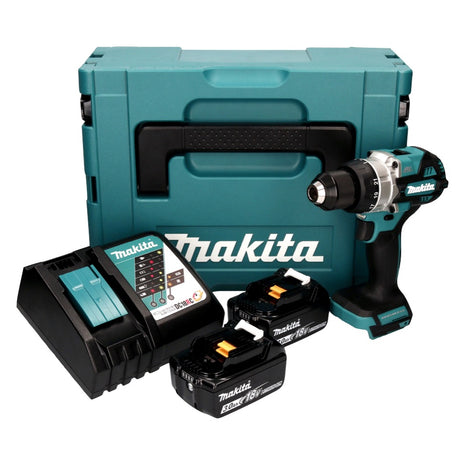 Trapano avvitatore a batteria Makita DDF 486 RFJ 18 V 130 Nm brushless + 2x batteria ricaricabile 3,0 Ah + caricabatterie + Makpac