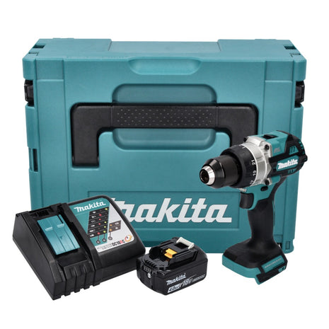 Makita DDF 486 RM1J cordless drill driver 18 V 130 Nm brushless + 1x rechargeable battery 4.0 Ah + charger + Makpac