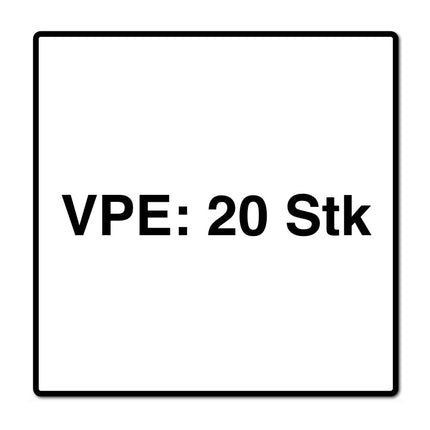Metabo 20x sacs filtrants non-tissés 6 L (4x 630164000) pour AS 18 L PC Compact / AS 18 HEPA PC Compact
