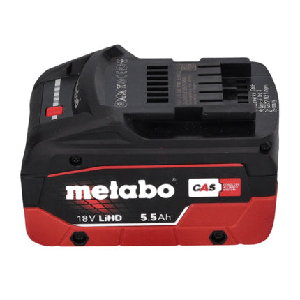 Metabo AS 18 HEPA PC Aspirador de batería compacto 18 V 6 l Aspirador en seco y húmedo con función de soplado + 1x batería 5,5 Ah - sin cargador