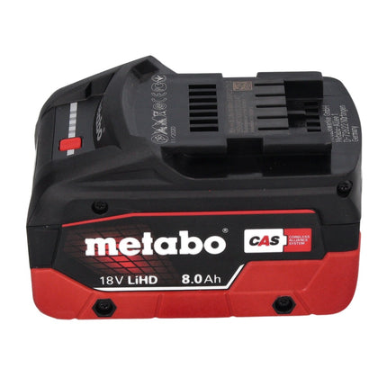 Metabo AS 18 HEPA PC Aspirador de batería compacto 18 V 6 l Aspirador en seco y húmedo con función de soplado + 1x batería 8,0 Ah - sin cargador
