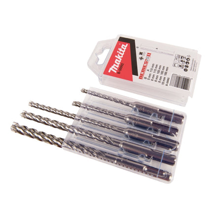 Martillo perforador a batería Makita DHR 241 Z 18 V 2,0 J SDS plus + juego de brocas de 5 piezas - sin batería, sin cargador