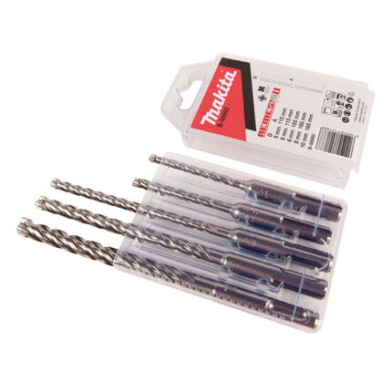 Makita DHR 171 Z Marteau perforateur sans fil 18 V 1,2 J SDS plus Brushless + 5 pcs. jeu de forets - sans batterie, sans chargeur