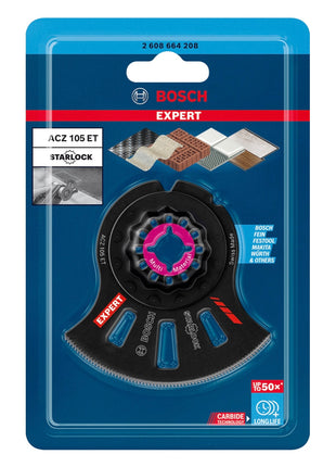 Bosch EXPERT Multi Material ACZ 105 ET segment saw blade Starlock 105 mm 1 pc. ( 2608664208 ) Carbide