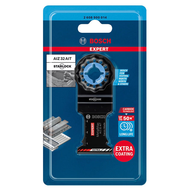 Bosch EXPERT AIZ 32 AIT hoja de sierra de inmersión Starlock 32 x 40 mm 5 piezas ( 2608900015 ) para metal duro MetalMax - sucesor de 2608662033