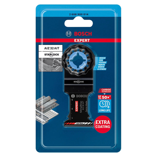 Bosch EXPERT AIZ 32 AIT hoja de sierra de inmersión Starlock 32 x 40 mm 10 piezas ( 2608900016 ) para metal duro MetalMax - sucesor de 2608664473