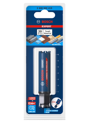 Sierra perforadora Bosch EXPERT Tough Material 20 x 60 mm de carburo (2608900419) universal - Sucesora de 2608594163