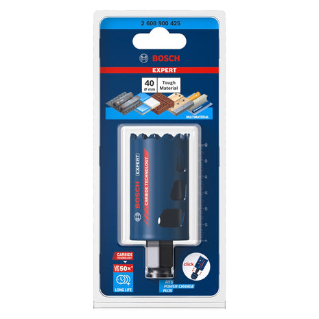 Bosch EXPERT Tough Material Lochsäge 40 x 60 mm Carbide ( 2608900425 ) Universal - Nachfolger von 2608594169