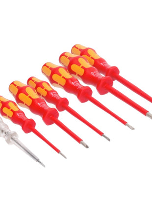 Wera 160i/7 Screwdriver Set Kraftform Plus VDE 1000 V + Phase Tester, 7 pcs.