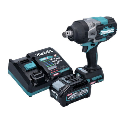 Makita TW 001 GM101 Avvitatore a impulsi a batteria 40 V max. 1800 Nm Brushless XGT + 1x batteria ricaricabile 4,0 Ah + caricabatterie