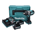 Makita TW 001 GD201 Akumulatorowy klucz udarowy 40 V maks. 1800 Nm Bezszczotkowy XGT + 2x akumulator 2,5 Ah + ładowarka + Makpac