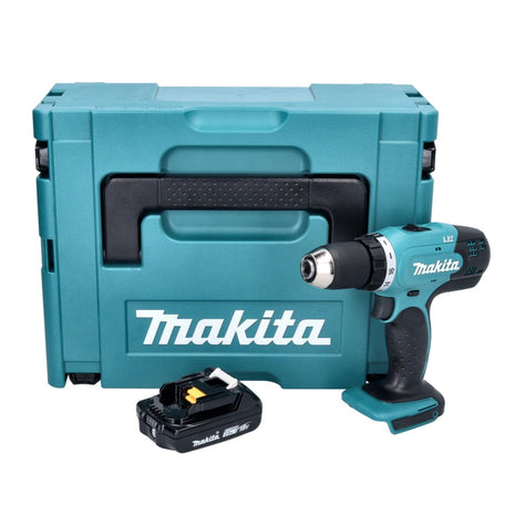 Makita DDF 453 A1J Akku Bohrschrauber 18 V 42 Nm + 1x Akku 2,0 Ah + Makpac - ohne Ladegerät