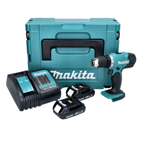 Makita DDF 453 SYJ Akku Bohrschrauber 18 V 42 Nm + 2x Akku 1,3 Ah + Ladegerät + Makpac - Toolbrothers