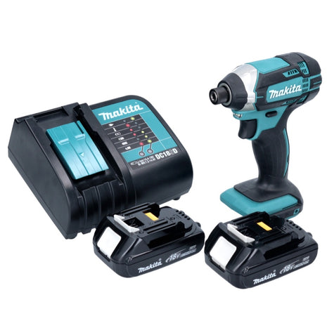 Makita DTD 152 SY Akku Schlagschrauber 18 V 165 Nm + 2x Akku 1,3 Ah + Ladegerät