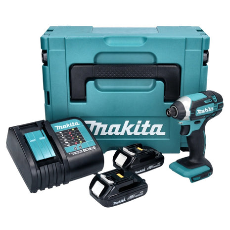 Avvitatore a impulsi a batteria Makita DTD 152 SYJ 18 V 165 Nm + 2 batterie da 1,3 Ah + caricabatterie + Makpac