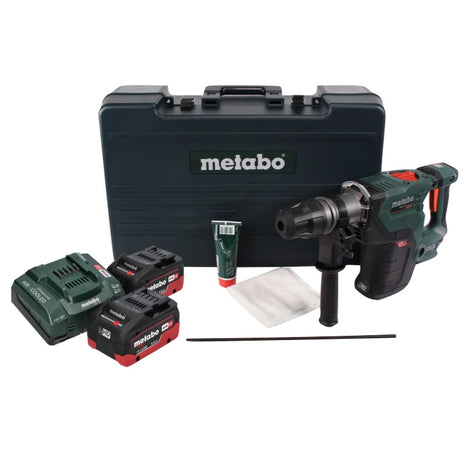 Metabo KHA 18 LTX BL 40 martillo combinado a batería 18 V 8,6 J SDS max sin escobillas + 2x batería 5,5 Ah + cargador + maletín